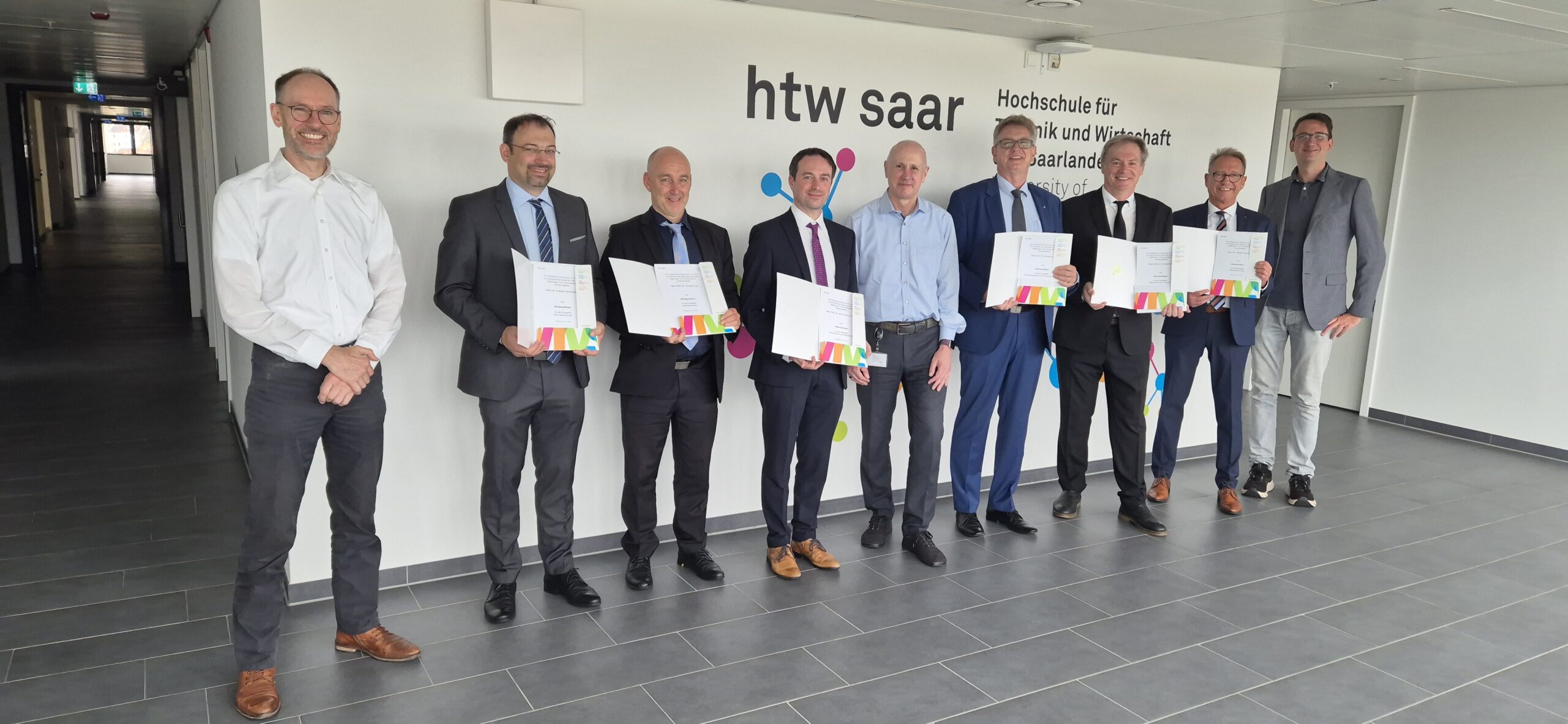 KW-28-2025: ASW-Professoren der Akademie der Saarwirtschaft werden zu Professoren der htw saar (Hochschule für Technik und Wirtschaft) ernannt